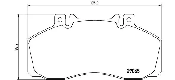Brake Pad Set, disc brake (P A6 008)