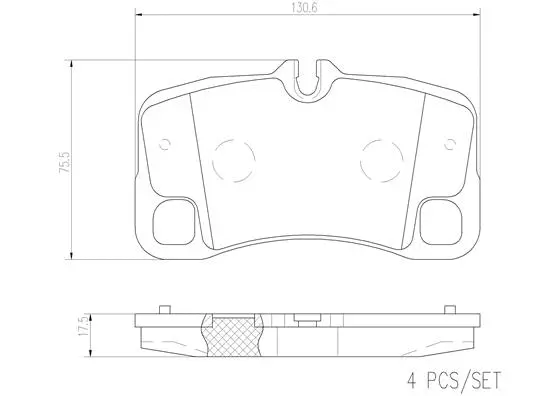 Brake Pad Set, disc brake (P65013N)