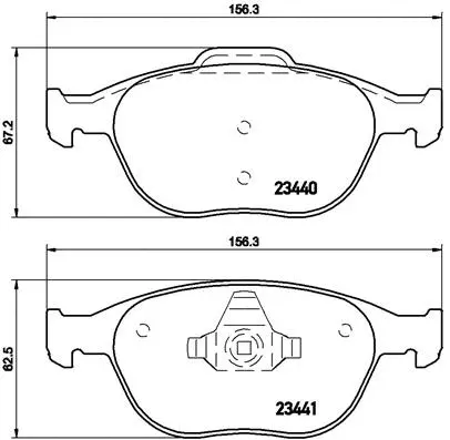 Brake Pad Set, disc brake (P 24 058)