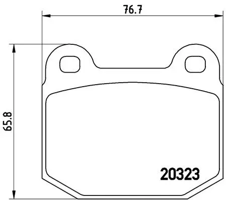 Brake Pad Set, disc brake (P 59 004)