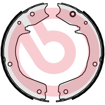 Brake Shoe Set, parking brake (S 54 524)