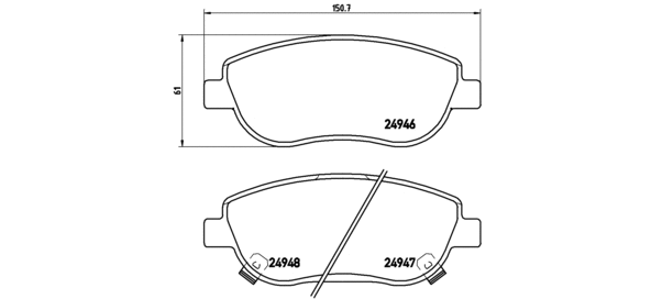 Brake Pad Set, disc brake (P 83 115)