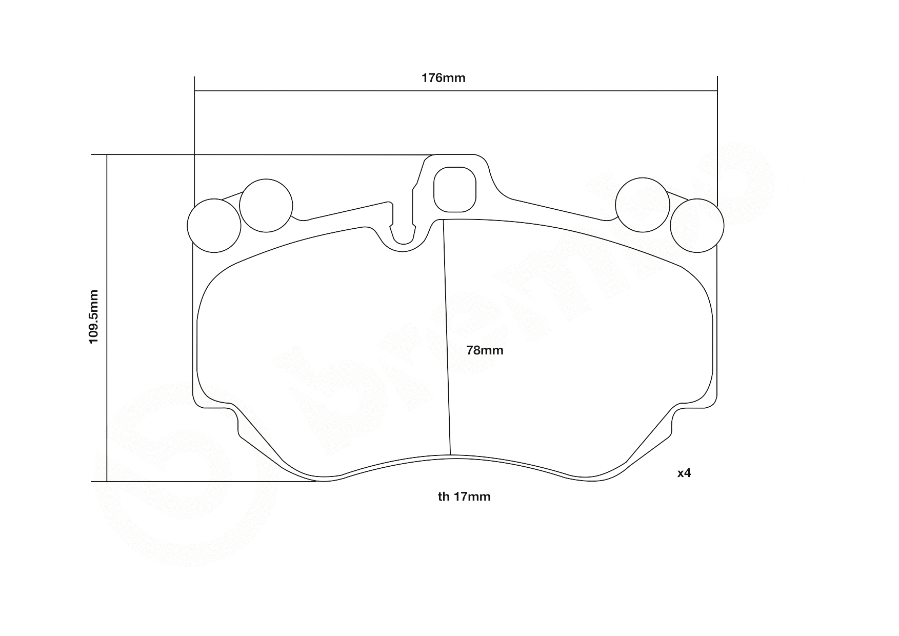 High Performance Brake Pad Set