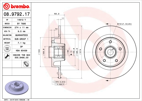Brake Disc (08.9792.17)