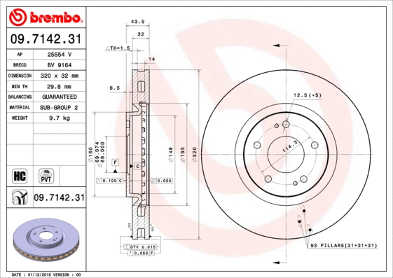 Brake Disc (09.7142.31)