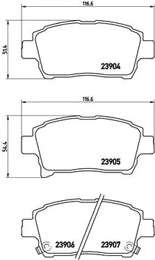 Brake Pad Set, disc brake (P 83 103)