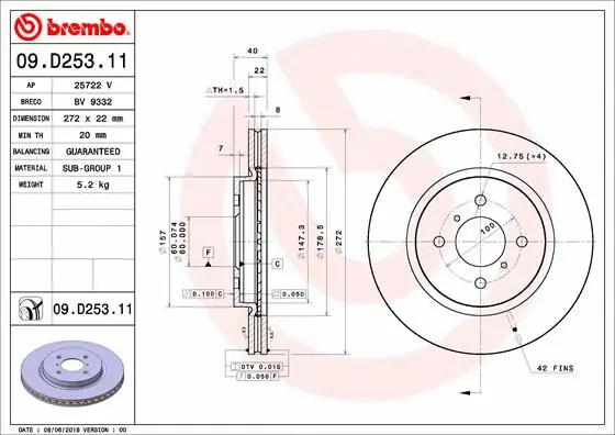 Brake Disc (09.D253.11)