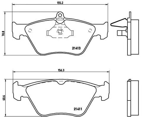 Brake Pad Set, disc brake (P 59 019)