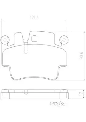 Brake Pad Set, disc brake (P65009N)