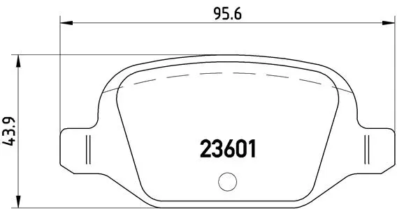 Brake Pad Set, disc brake (P 23 064)