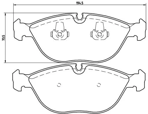 Brake Pad Set, disc brake (P 06 019)