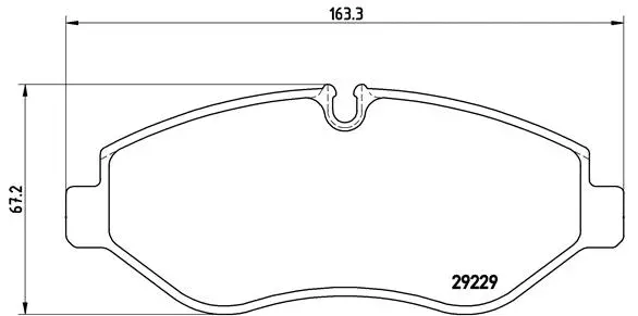 Brake Pad Set, disc brake (P A6 026)