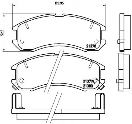 Brake Pad Set, disc brake (P 24 024)