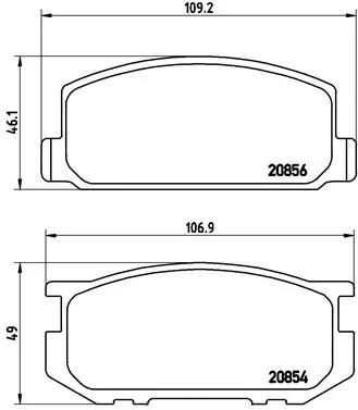 Brake Pad Set, disc brake (P 83 005)