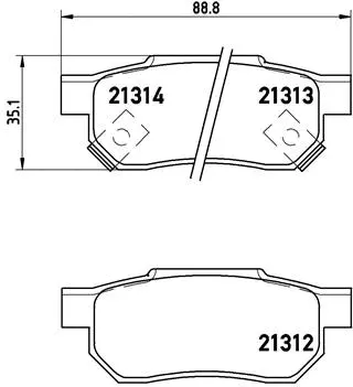 Brake Pad Set, disc brake (P 28 017)