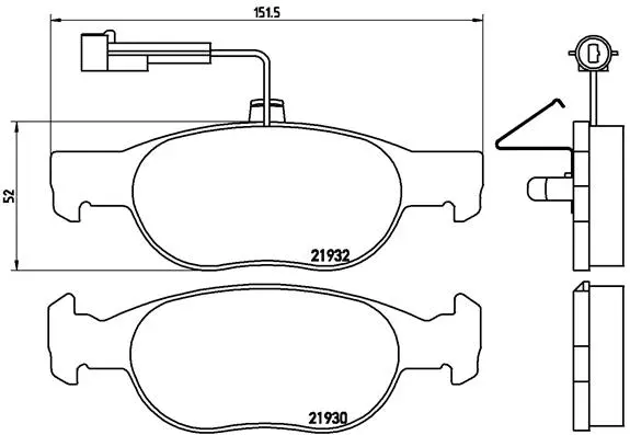 Brake Pad Set, disc brake (P 23 113)