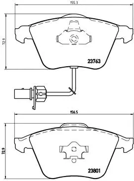 Brake Pad Set, disc brake (P 85 084)