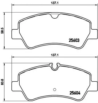Brake Pad Set, disc brake (P 24 160)