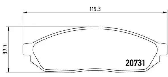 Brake Pad Set, disc brake (P 59 007)