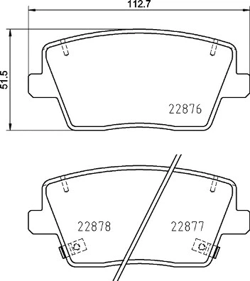 Brake Pad Set, disc brake (P 30 112)