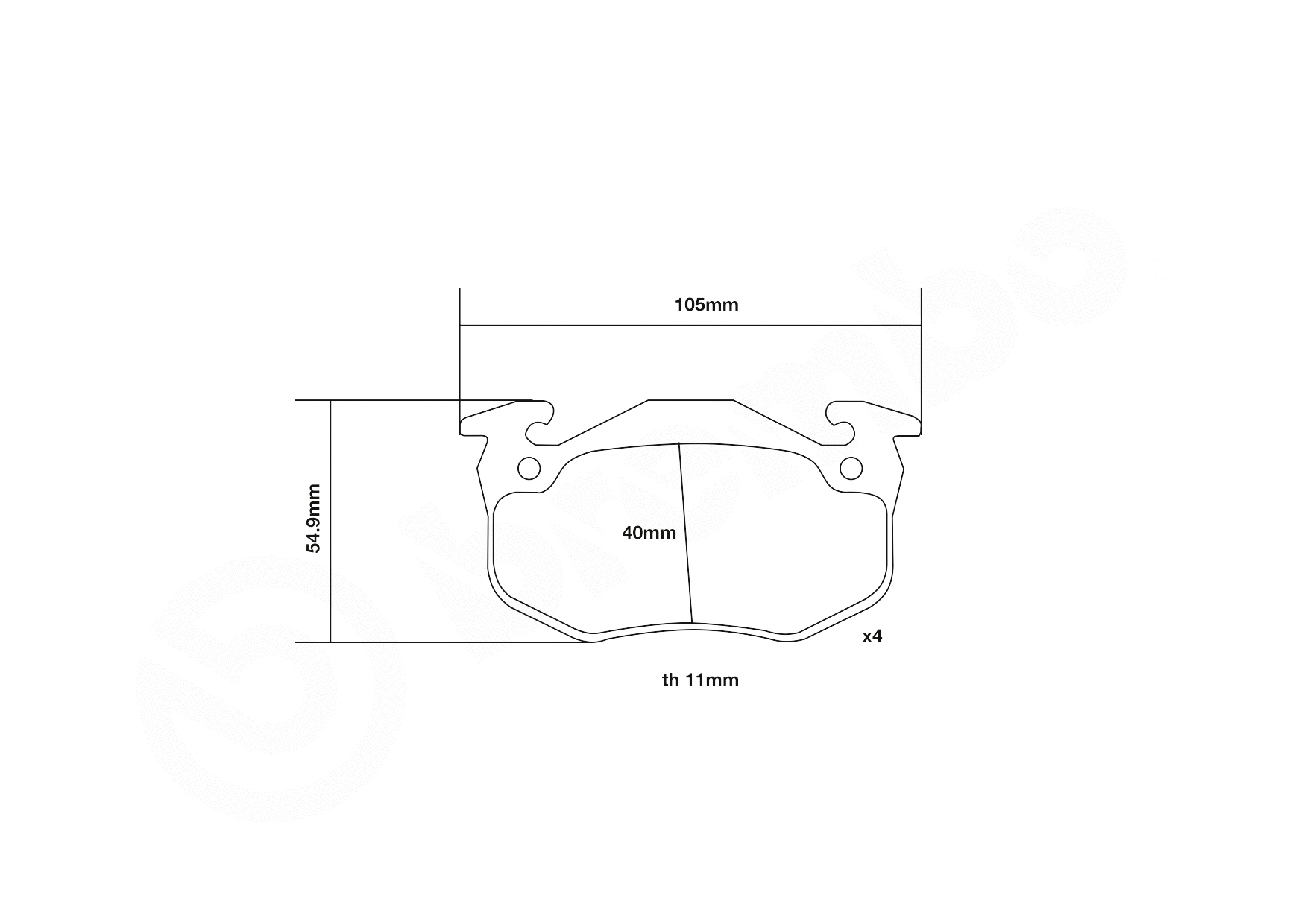 High Performance Brake Pad Set