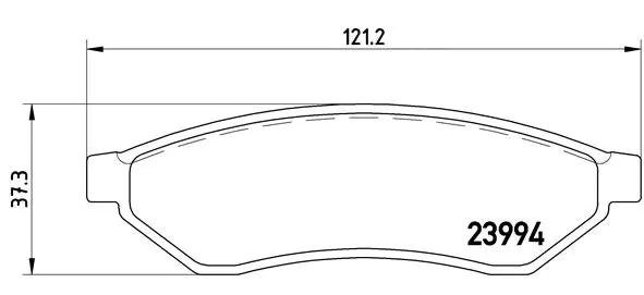 Brake Pad Set, disc brake (P 10 008)