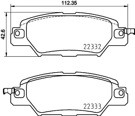 Brake Pad Set, disc brake (P 49 053)
