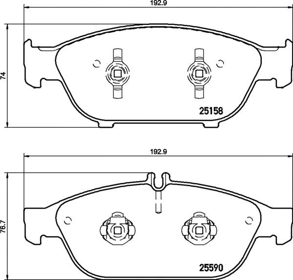 Brake Pad Set, disc brake (P 50 106)