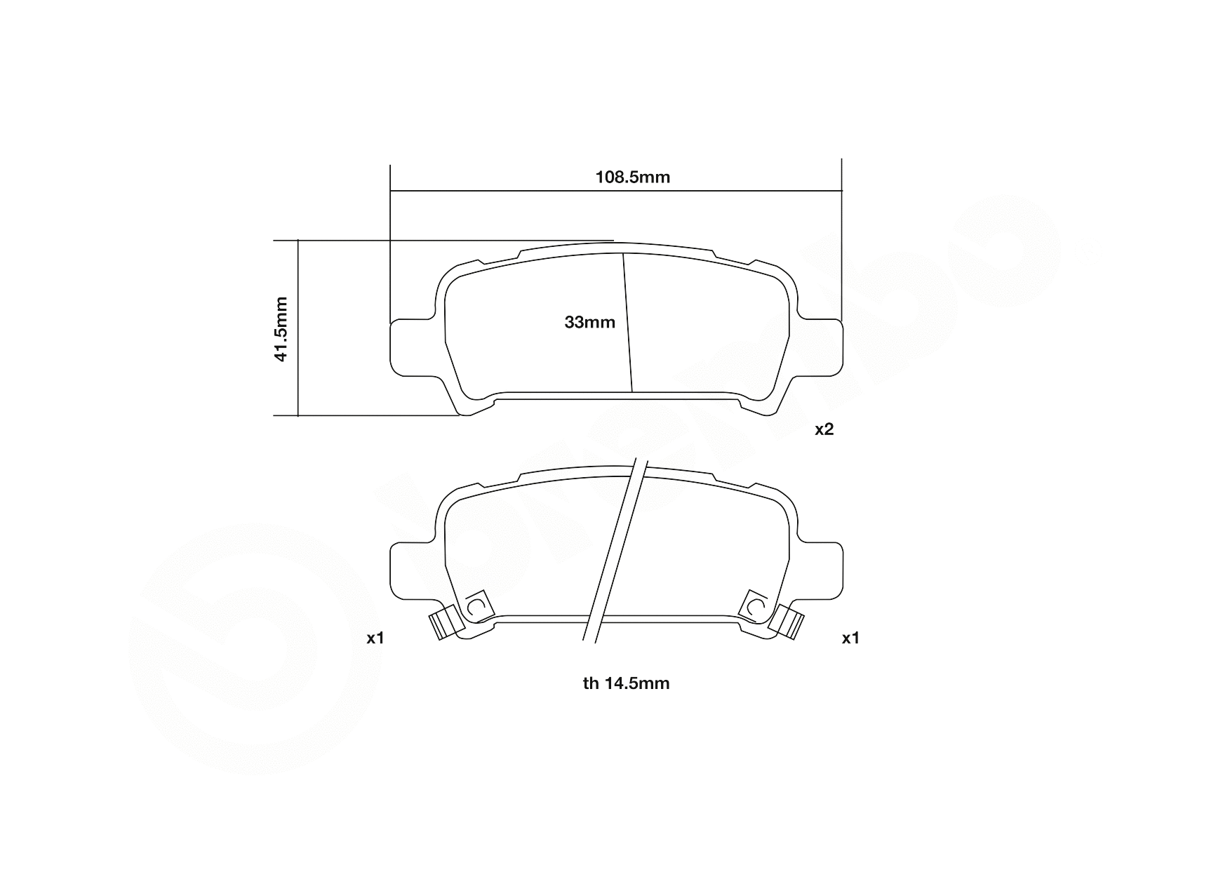 High Performance Brake Pad Set