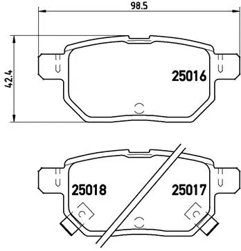Brake Pad Set, disc brake (P 83 133)