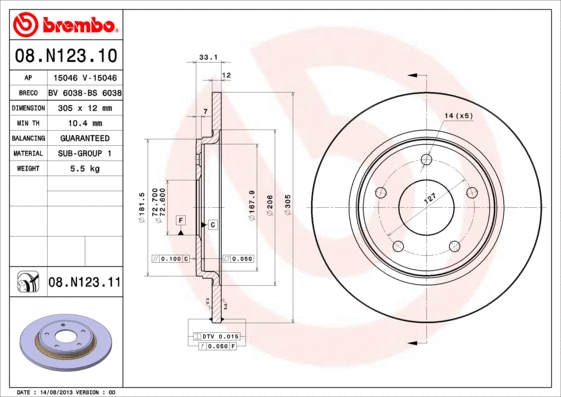 Brake Disc (08.N123.10)