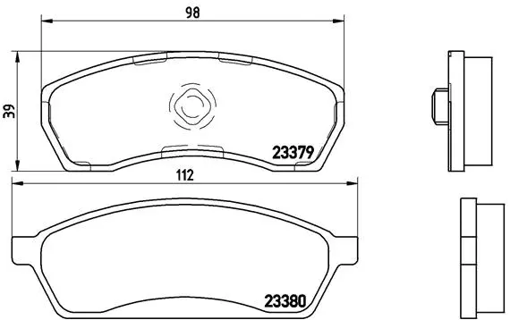 Brake Pad Set, disc brake (P 78 008)