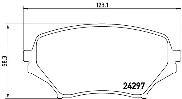 Brake Pad Set, disc brake (P 49 043)