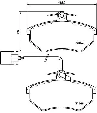 Brake Pad Set, disc brake (P 85 034)