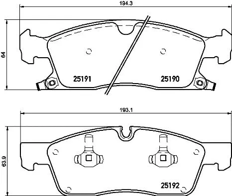 Brake Pad Set, disc brake (P 37 015)
