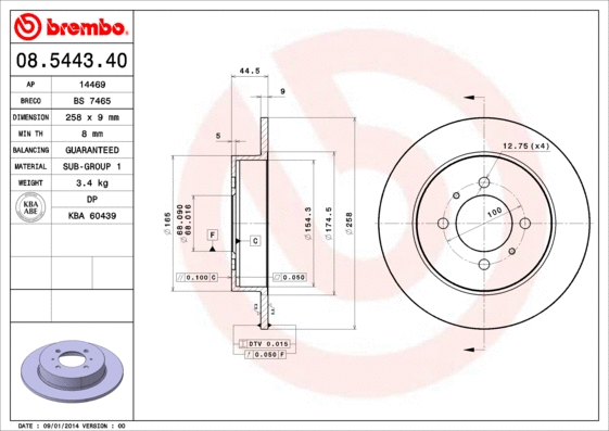 Brake Disc (08.5443.40)