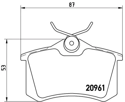 Brake Pad Set, disc brake (P 61 088)
