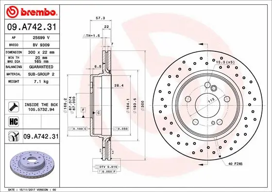 Brake Disc (09.A742.31)