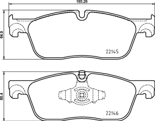 Brake Pad Set, disc brake (P 44 026)