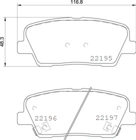 Brake Pad Set, disc brake (P 30 105)