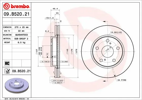 Brake Disc (09.B520.21)