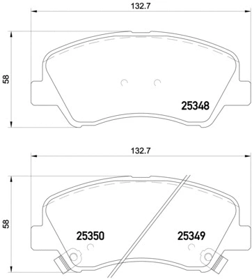 Brake Pad Set, disc brake (P 18 025)