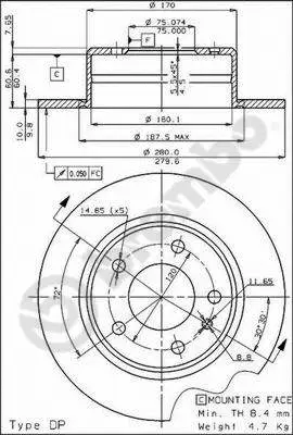 Brake Disc (08.3713.10)