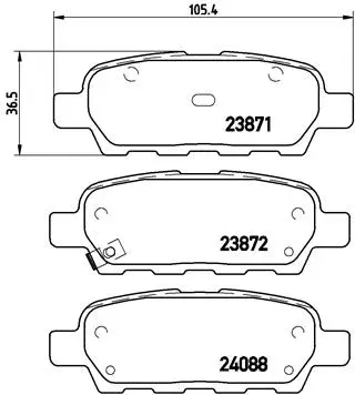 Brake Pad Set, disc brake (P 56 046)