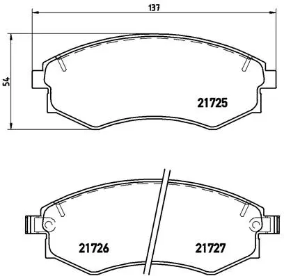 Brake Pad Set, disc brake (P 30 022)