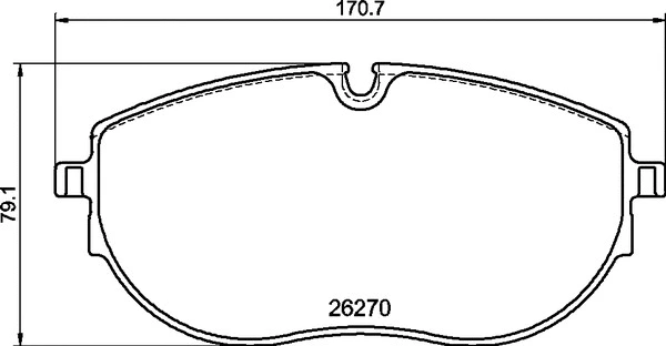 Brake Pad Set, disc brake (P 85 188)