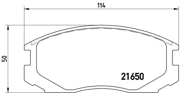 Brake Pad Set, disc brake (P 54 015)