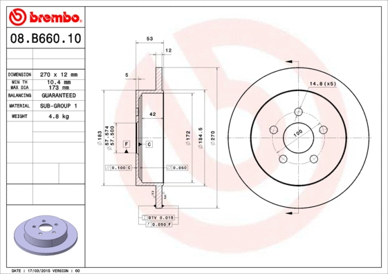 Brake Disc (08.B660.10)