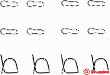 Accessory Kit, disc brake pad (A 02 239)