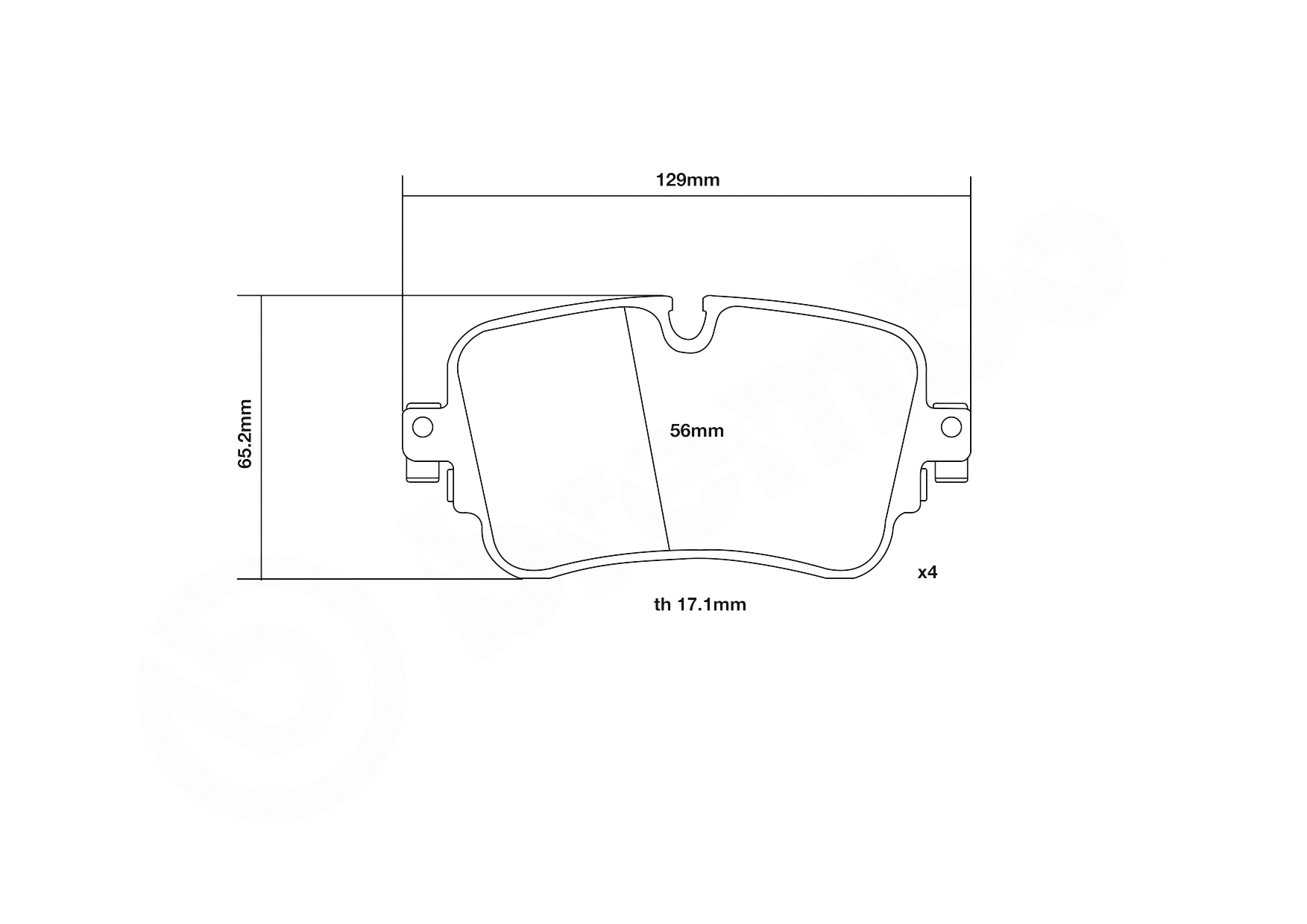 High Performance Brake Pad Set